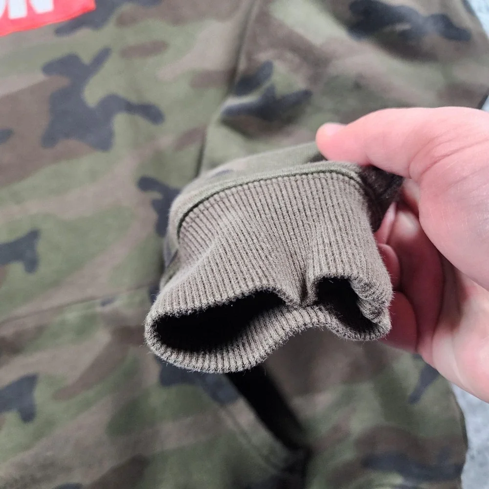 VIXXON Hoodie Womens XL Green Dixxon Camo Box Logo Fleece Pullover Streetwear - Picture 7 of 14